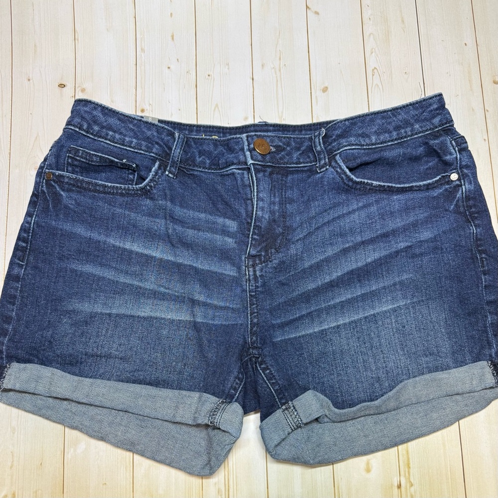 LC Lauren Conrad Dark Blue Jean Shorts